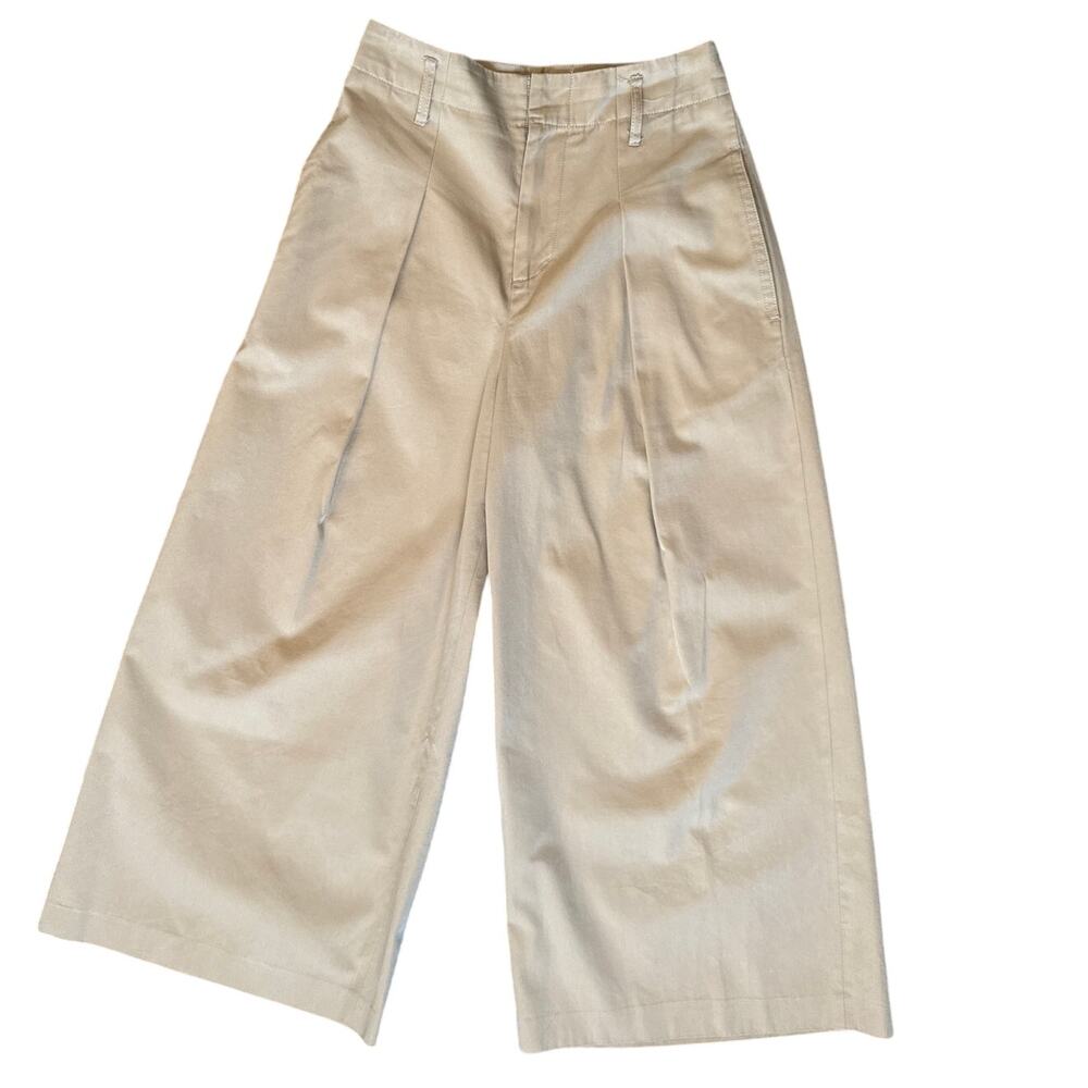 Journal Standard relume Khaki Chino Wide Leg Culottes Pants Size 34 US 2